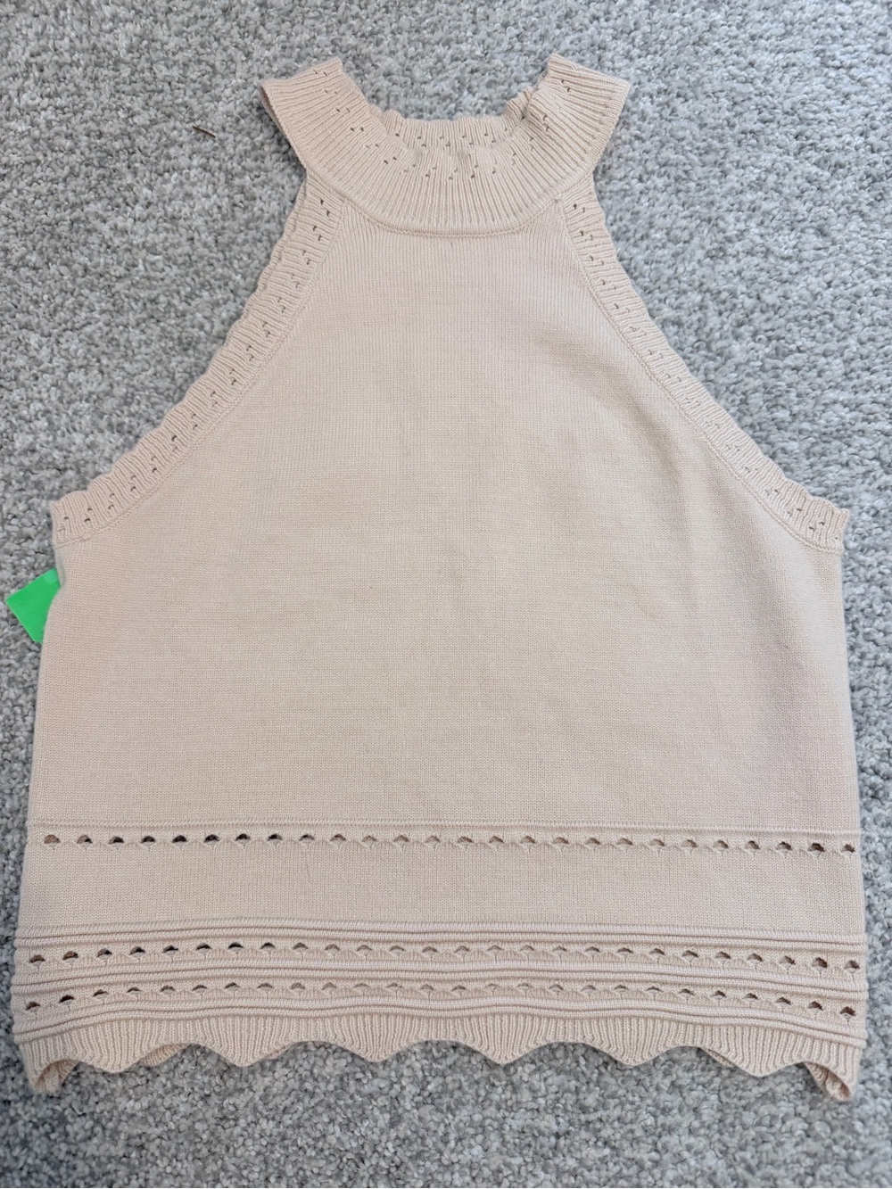Knit Tank High Neck NWOT Size S